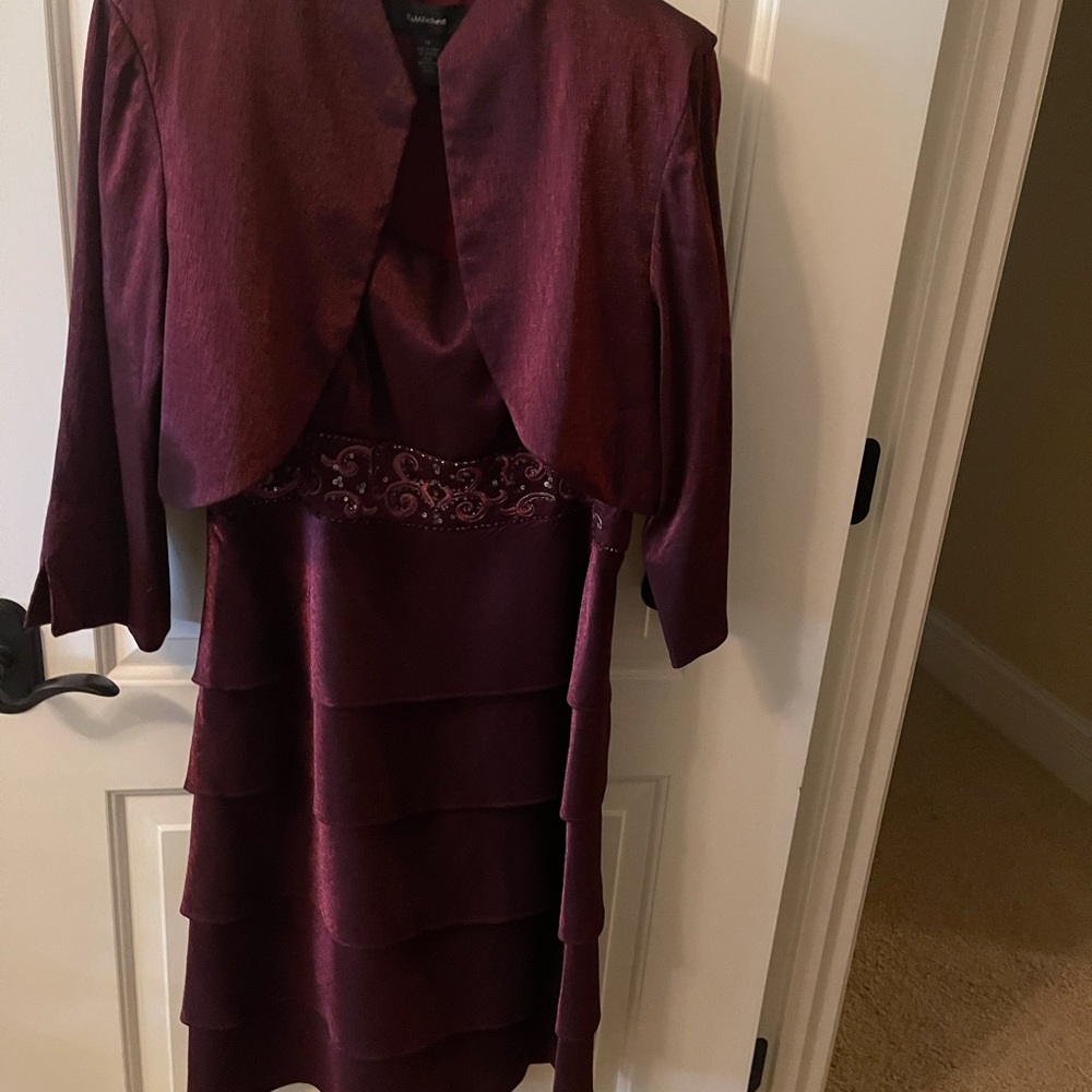 R & M Richards 2 Piece Jacket Dress Size 14